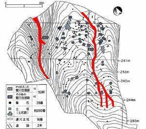 上野原遺跡の全体図