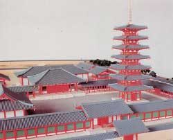 薩摩国分寺復元予想模型