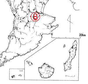 鹿児島県内中世城館跡分布図6