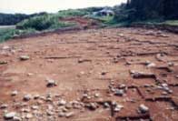 旧石器時代面の検出状況(前山遺跡)