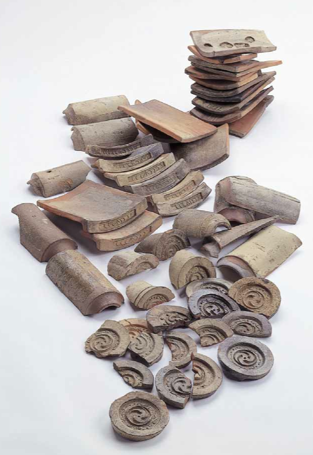 堂平窯で作られた瓦 堂平窯で作られた瓦