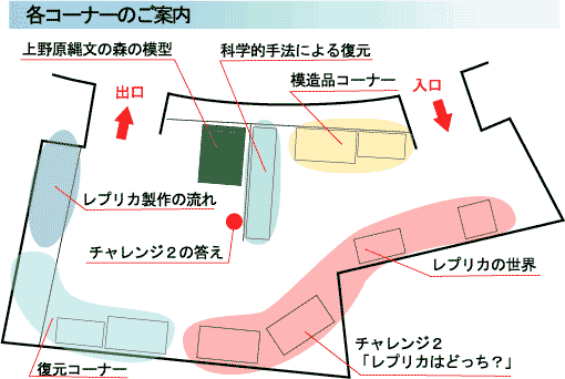 展示室案内図