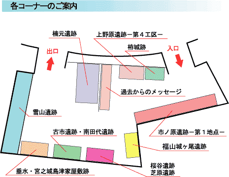 展示室案内図