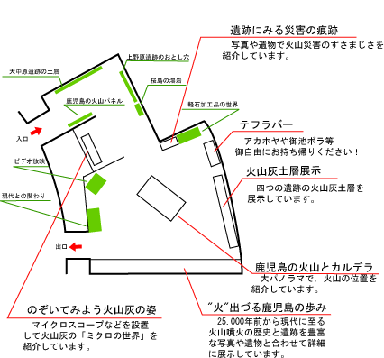 展示室案内図