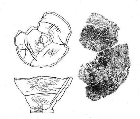 縄文時代晩期の線刻土器（黒川洞穴：日置市吹上町） – 鹿児島県